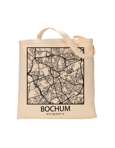 Jutebeutel nature \\"Bochum Sky Eye Block Kontur\\" Zubehör & Geschenke 9,99 €