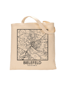 Jutebeutel nature \\"Bielefeld Sky Block mit Kontur\\" Zubehör & Geschenke 9,99 €