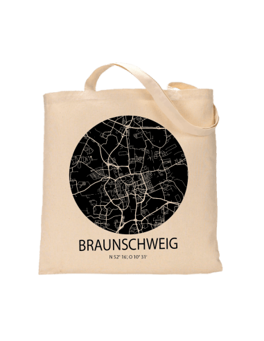 Jutebeutel nature \\"Braunschweig Sky Eye negativ\\" Zubehör & Geschenke 9,99 €