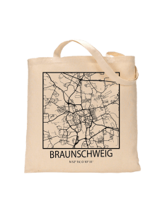 Jutebeutel nature \\"Braunschweig Sky Block mit Kontur\\" Zubehör & Geschenke 9,99 €