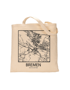 Jutebeutel nature \\"Bremen Sky Block mit Kontur\\" Zubehör & Geschenke 9,99 €