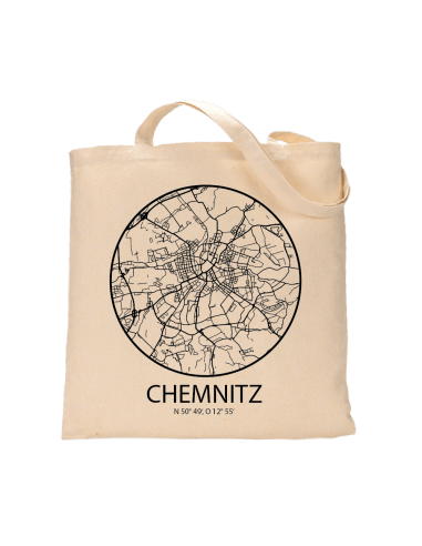 Jutebeutel nature \\"Chemnitz Sky Eye mit Kontur\\" Zubehör & Geschenke 9,99 €