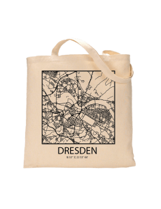 Jutebeutel nature \\"Dresden Sky Block mit Kontur\\" Zubehör & Geschenke 9,99 €