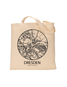 Jutebeutel nature \\"Dresden Sky Eye mit Kontur\\" Zubehör & Geschenke 9,99 €