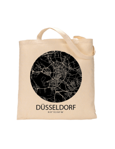 Jutebeutel nature \\"Düsseldorf Sky Eye negativ\\" Zubehör & Geschenke 9,99 €