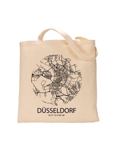 Jutebeutel nature \\"Düsseldorf Sky Eye\\" Zubehör & Geschenke 9,99 €