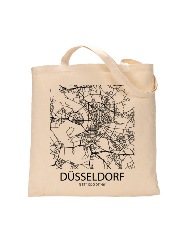 Jutebeutel nature \\"Düsseldorf Sky Block\\" Zubehör & Geschenke 9,99 €
