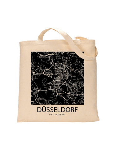 Jutebeutel nature \\"Düsseldorf Sky Block negativ\\" Zubehör & Geschenke 9,99 €
