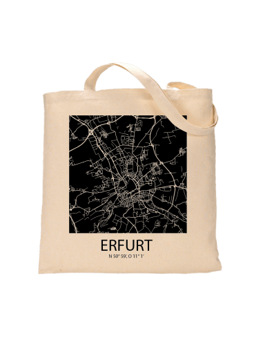 Jutebeutel nature \\"Erfurt Sky Block negativ\\" Zubehör & Geschenke 9,99 €