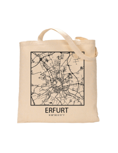 Jutebeutel nature \\"Erfurt Sky Block Kontur\\" Zubehör & Geschenke 9,99 €