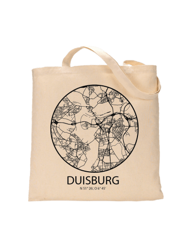 Jutebeutel nature \\"Duisburg Sky Eye Kontur\\" Zubehör & Geschenke 9,99 €