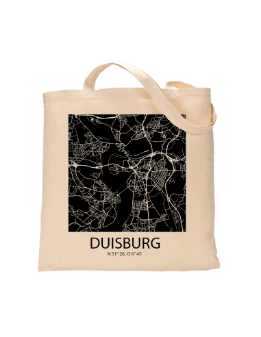 Jutebeutel nature \\"Duisburg Sky Block negativ\\" Zubehör & Geschenke 9,99 €