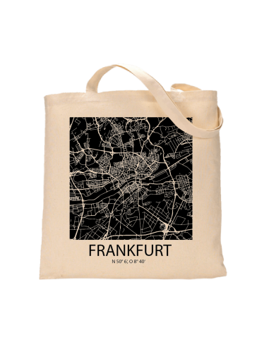 Jutebeutel nature \\"Frankfurt Sky Block negativ\\" Zubehör & Geschenke 9,99 €