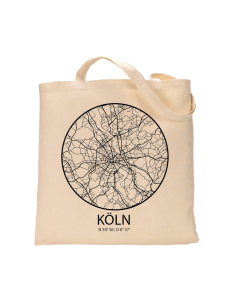 Jutebeutel nature \\"Köln Sky Eye Kontur\\" Zubehör & Geschenke 9,99 €