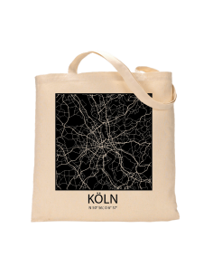 Jutebeutel nature \\"Köln Sky Block negativ\\" Zubehör & Geschenke 9,99 €