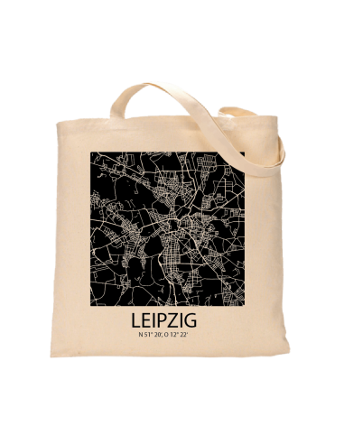 Jutebeutel nature \\"Leipzig Sky Block negativ\\" Zubehör & Geschenke 9,99 €