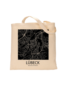 Jutebeutel nature \\"Lübeck Sky Block negativ\\" Zubehör & Geschenke 9,99 €