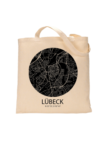Jutebeutel nature \\"Lübeck Sky Eye negativ\\" Zubehör & Geschenke 9,99 €