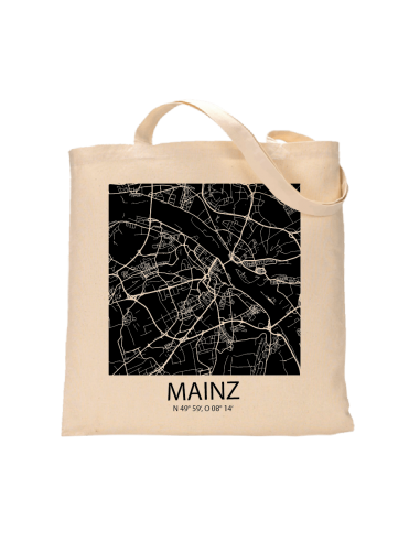 Jutebeutel nature \\"Mainz Sky Block negativ\\" Zubehör & Geschenke 9,99 €