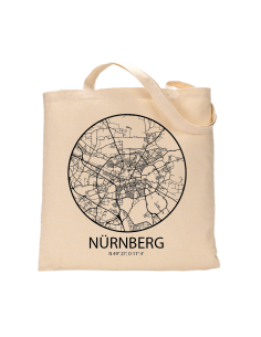 Jutebeutel nature \\"Nürnberg Sky Eye Kontur\\" Zubehör & Geschenke 9,99 €