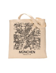 Jutebeutel nature \\"München Sky Block\\" Zubehör & Geschenke 9,99 €