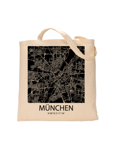 Jutebeutel nature \\"München Sky Block negativ\\" Zubehör & Geschenke 9,99 €