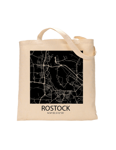 Jutebeutel nature \\"Rostock Sky Block negativ\\" Zubehör & Geschenke 9,99 €