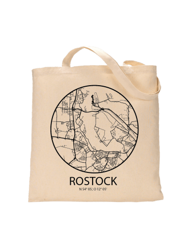 Jutebeutel nature \\"Rostock Sky Eye Kontur\\" Zubehör & Geschenke 9,99 €