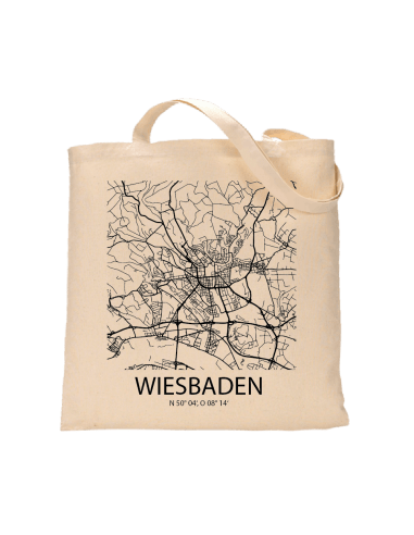 Jutebeutel nature \\"Wiesbaden Sky Block\\" Zubehör & Geschenke 9,99 €