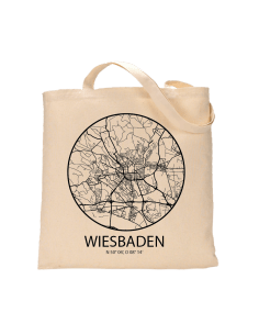 Jutebeutel nature \\"Wiesbaden Sky Eye Kontur\\" Zubehör & Geschenke 9,99 €