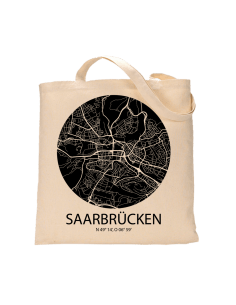 Jutebeutel nature \\"Saarbrücken Sky Eye negativ\\" Zubehör & Geschenke 9,99 €