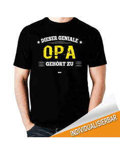 Dieser geniale Opa gehört zu... T-Shirt Hoodie Baby & Familie  18,90 €