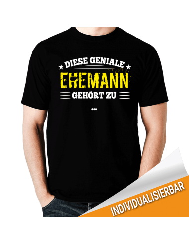 Dieser geniale Ehemann gehört zu... T-Shirt Hoodie Baby & Familie  18,90 €