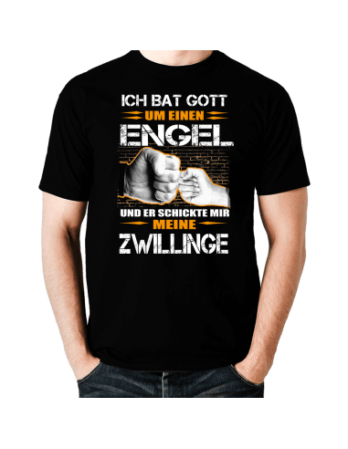 Ich bat Gott um einen Engel Zwillinge T-Shirt Hoodie 2 Baby & Familie  18,90 €