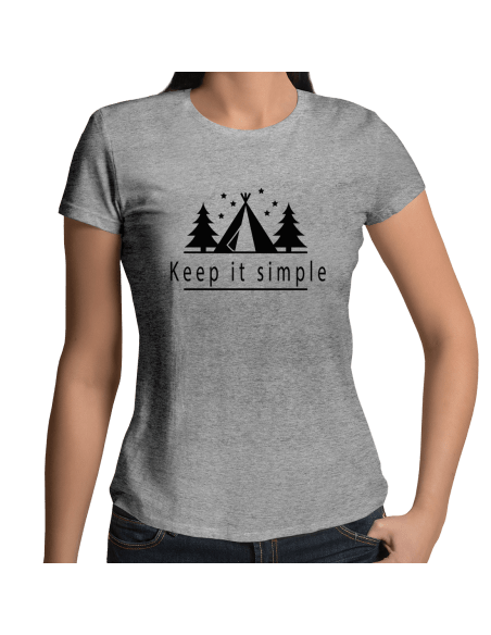 Keep it smile Outdoor Camping T-Shirt Damenshirt Sport & Freizeit 18,90 €