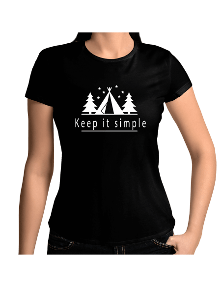 Keep it smile Outdoor Camping T-Shirt Damenshirt Sport & Freizeit 18,90 €