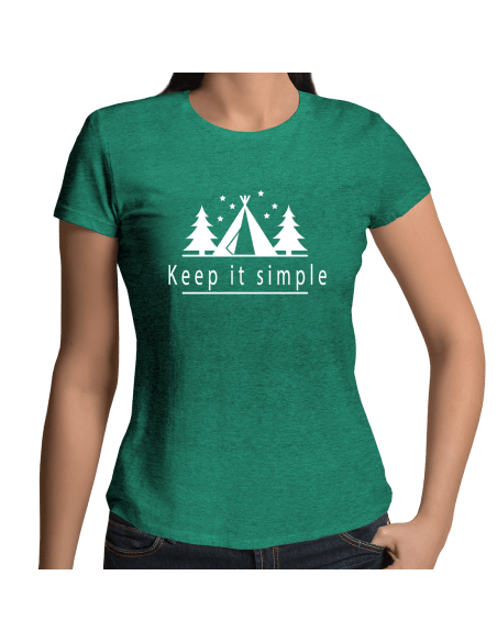 Keep it smile Outdoor Camping T-Shirt Damenshirt Sport & Freizeit 18,90 €
