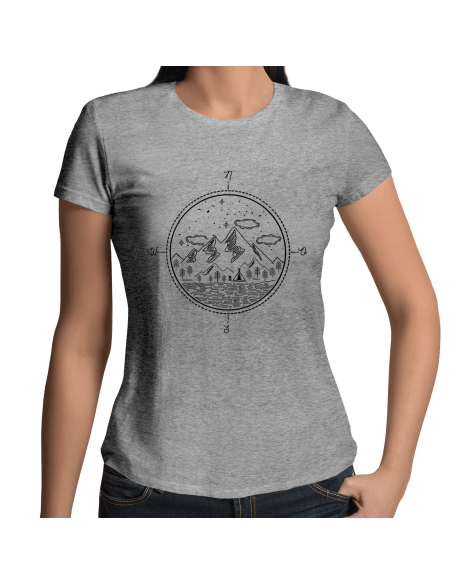 Kompass Outdoor Camping T-Shirt Damenshirt Sport & Freizeit 18,90 €