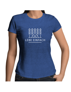 Lebe Einfach Outdoor Camping T-Shirt Damenshirt Sport & Freizeit 18,90 € 2