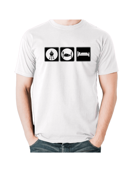 Grill Eat & Sleep T-Shirt Hoodie Schule, Studium & Beruf 18,90 €