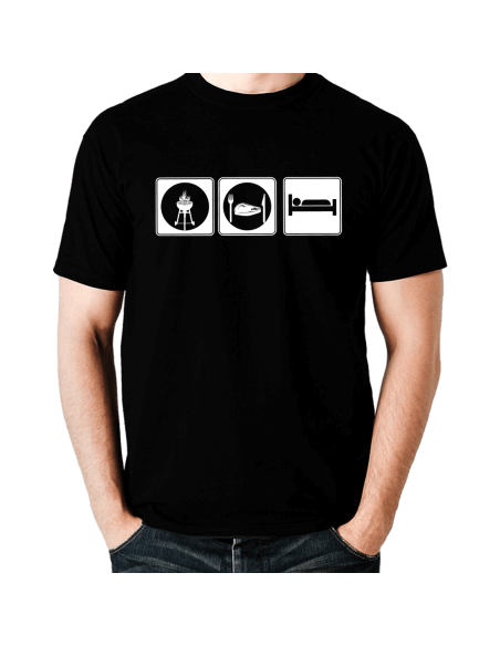 Grill Eat & Sleep T-Shirt Hoodie Schule, Studium & Beruf 18,90 €