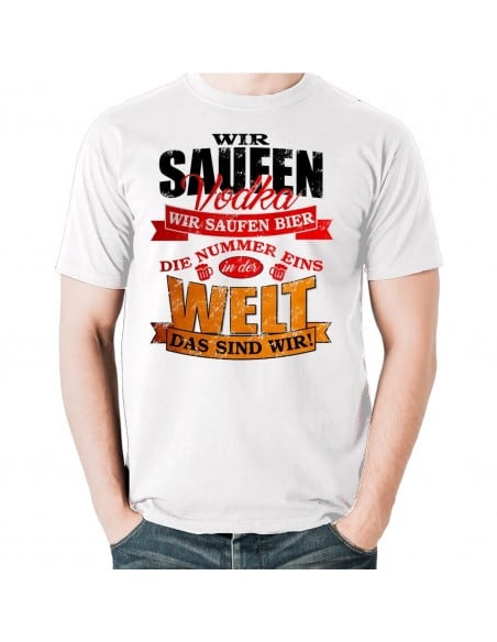 Wir saufen Vodka, wir saufen Bier... WM Deutschland T-Shirt WM Shirts 18,90 €