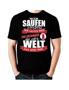 Wir saufen Vodka, wir saufen Bier ... Fun T-Shirt WM Shirts 18,90 €
