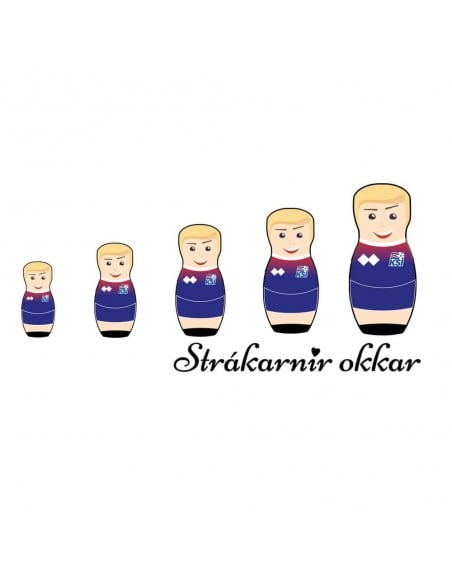 Island Wikinger Matrjoschkas Nationalmannschaft WM T-Shirt WM Shirts 18,90 €