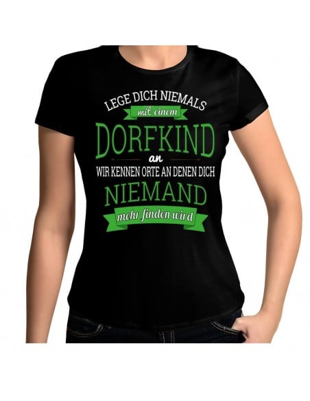 Leg dich niemals mit einem Dorfkind an... T-Shirt Hoodie Party, Fun & Urlaub 18,90 €