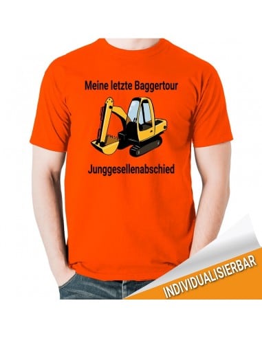 Meine letzte Baggertour JGA T-Shirt JGA 16,50 €