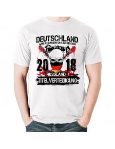 Deutschland - Wir kommen um zu siegen T-Shirt WM Titelverteidigung Russland 2018 WM Shirts 18,90 €