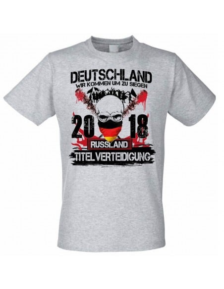 Deutschland - Wir kommen um zu siegen T-Shirt WM Titelverteidigung Russland 2018 WM Shirts 18,90 €